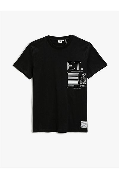 Koton Κρέας. Τυπωμένο T-Shirt με άδεια χρήσης