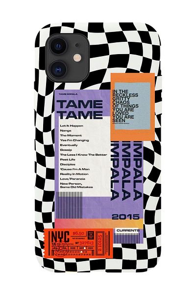 shoptocase حافظة هاتف إطلاق بيضاء متوافقة مع هاتف Iphone 11 مع تصميم Checkers Tame