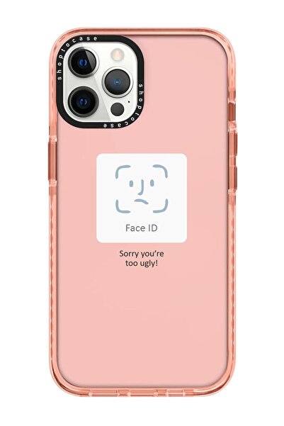 shoptocase Iphone 13 Pro Uyumlu Pembe Impact Face Id Tasarımlı Telefon Kılıfı