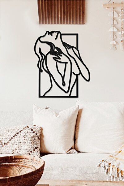 AHWALL Γυναικείο θεματικό διακοσμητικό ξύλινο έργο τέχνης