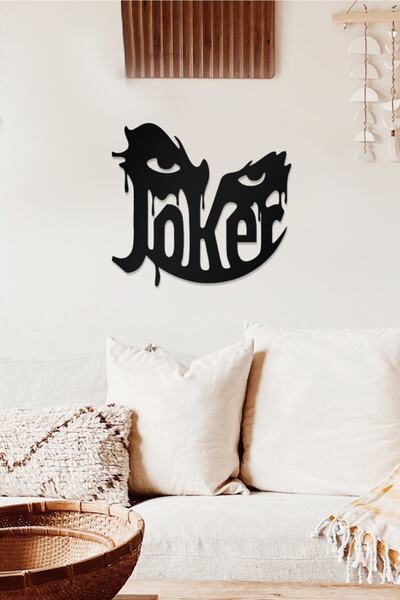 AHWALL Διακοσμητικό Ξύλινο Τραπέζι με Θέμα τον Τζόκερ