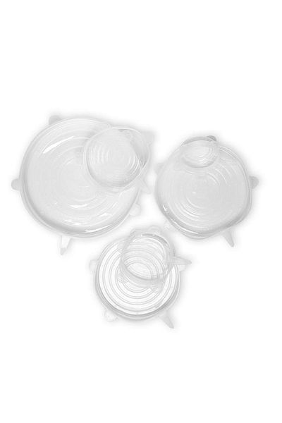 Kumpazar 6-Piece Silicone Stretch Pot Set - Plate Lid, Cup and Watermelon Cap
