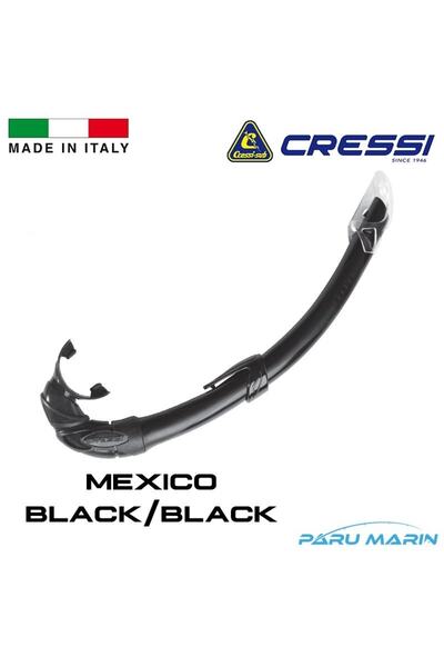 Cressi Mexico Şnorkel Siyah / Siyah