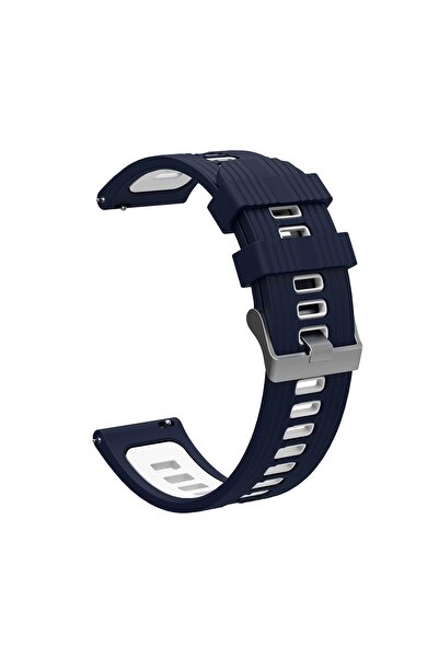 AktarMobile Redmi Watch 3 Active Uyumlu Silikon Kordon Çizgili Spor Tasarım R...