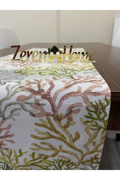 Zeren Home Αδιάβροχο Runner με σχέδιο κοραλλιών 45x160