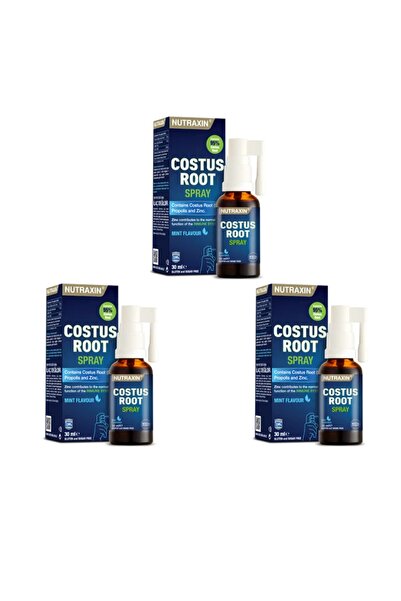 Nutraxin Costus Root Nane Aromalı Sprey 30 Ml 3 Adet
