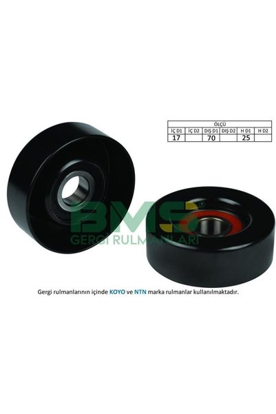 Uyumlu Alternatör Gergi Rulmanı Escort-fıesta-focus 1.6 16v 70x25mm