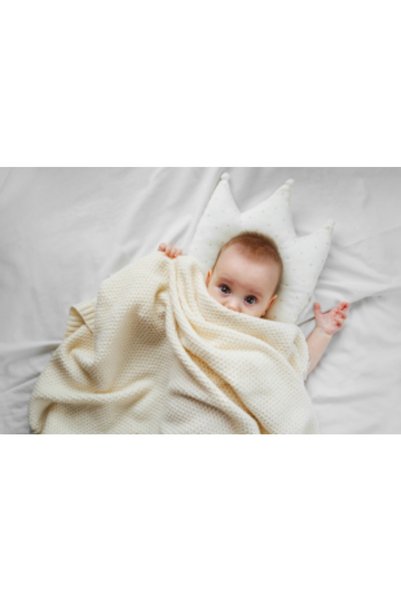 Picky Baby Organic Knitted Blanket / Vanilla Yellow