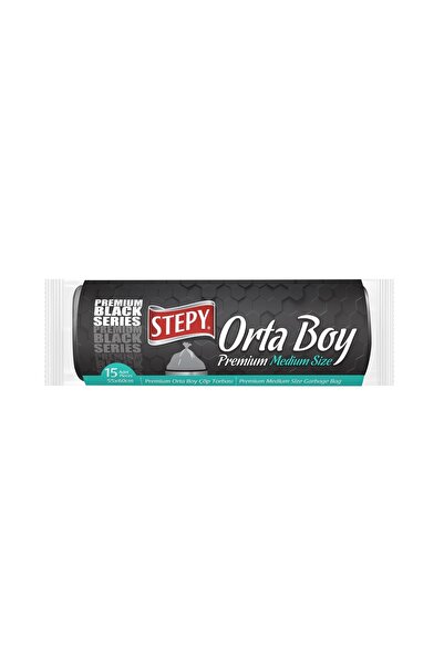STEPY Black Ekonomik Orta Boy Çöp Torbası