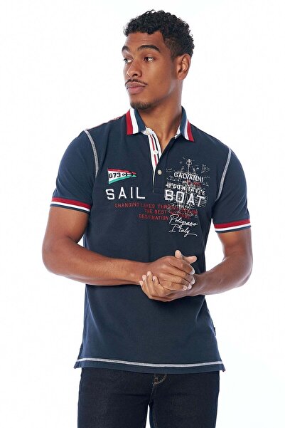 Galvanni Erkek Lacivert Polo Tişört - Vandı