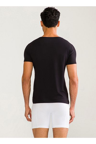 D'S Damat Men's Black Undershirt