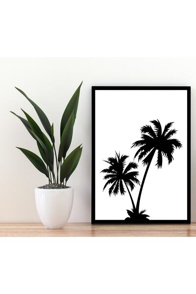 Deephediyem Ζωγραφική τοίχου με μαύρο πλαίσιο