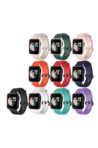 Fibaks حزام من السيليكون لساعة Xiaomi Mi Watch Lite الذكية
