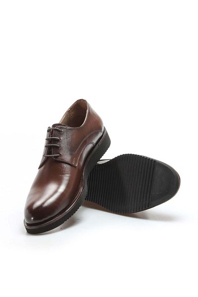 Ayakkabıhane Εσωτερικά και εξωτερικά Γνήσιο δέρμα Eva Sole Brown Ανδρικά παπούτσια Oxford Ah078511315322