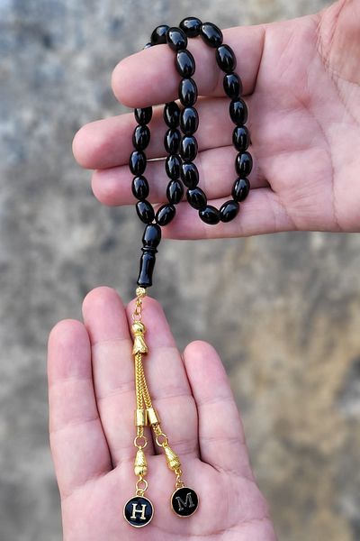 OTTOTESBİH Mărgele de rugăciune cu litere, Mărgele de rugăciune cadou pentru tată, Cutie de mărgele de rugăciune, Mărgele de rugăciune Oltu