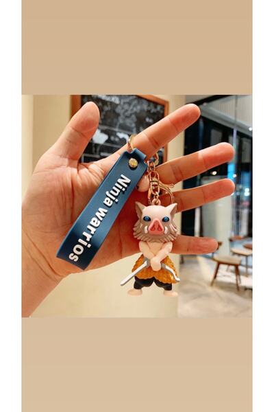 Piraye Hediyelik Eşya Anime Demon Slayer Mini Figür Giyu Tomioka Anahtarlık