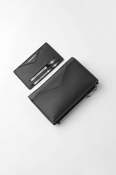 CENGİZ PAKEL Black Women's Wallet with Card Holder Compartment