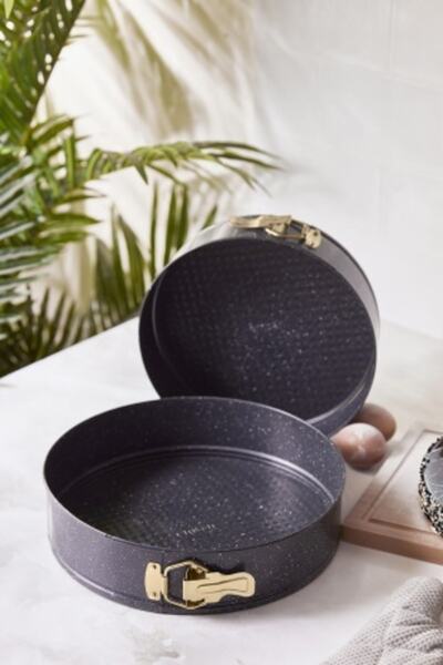 Emsan Circle 2 Piece Springform Cake Mold Set Gold