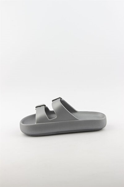 Akınal Bella Akınalbella Women's Double Buckle Platform Summer Slippers