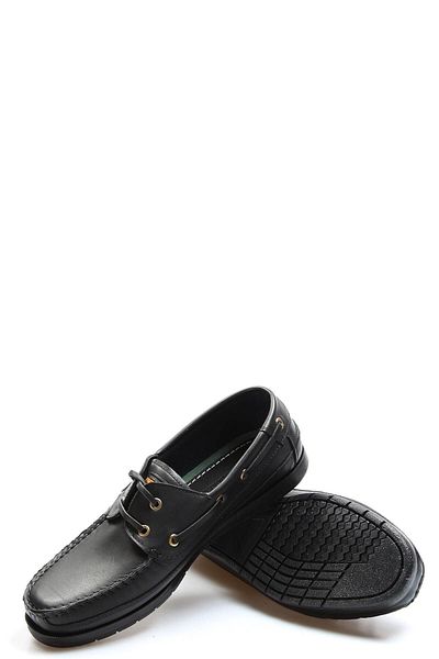 Ayakkabıhane Quality Genuine Leather Black Men's Loafer Ballerina Shoes Ah076281314124611920