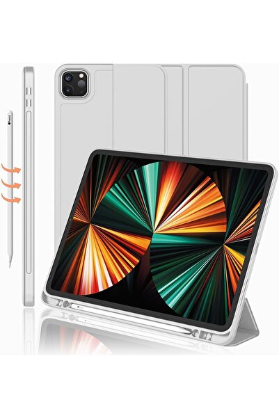 UnDePlus Apple Ipad Pro 12.9 3. 4. 5. 6. Nesil Kılıf Kalem Bölmeli Smart Case...