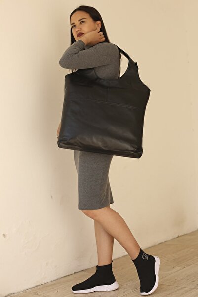 volk Hakiki Deri Omuz Çanatası En:43 Boy:40 Körük:6 V-b-cn-079