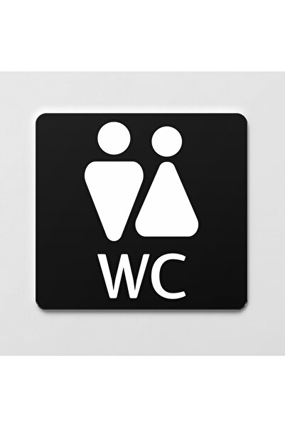 Ofistike Tuvalet Kapı Levhası Ofis Yönlendirme Kapı Isimlik Tuvalet Tabela