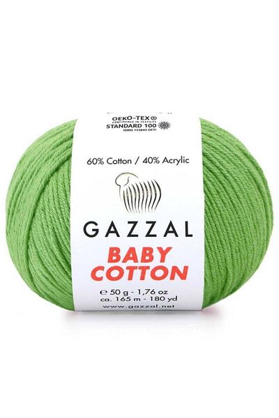 Gazzal Baby Cotton 3448 - Amigurumi, Πλεκτό Νήμα Χεριού 50γρ