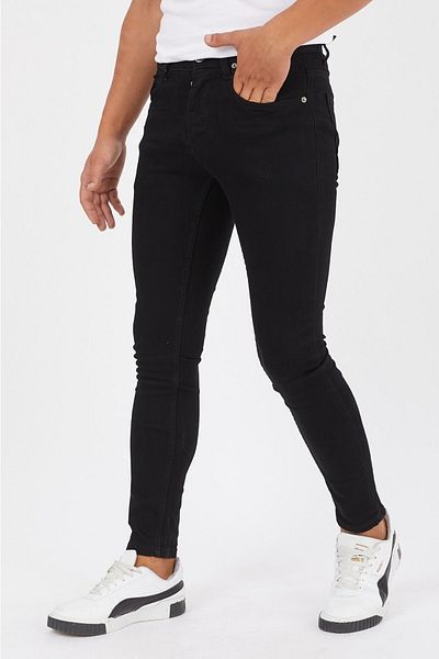 JACK CAPRİO Ανδρικό μαύρο τζιν - Slim Fit και Lycra