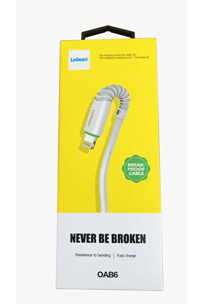 Lovesn Oab9 Kırılmaya Dayanıklı Iphone Şarj Kablosu 1 Metre