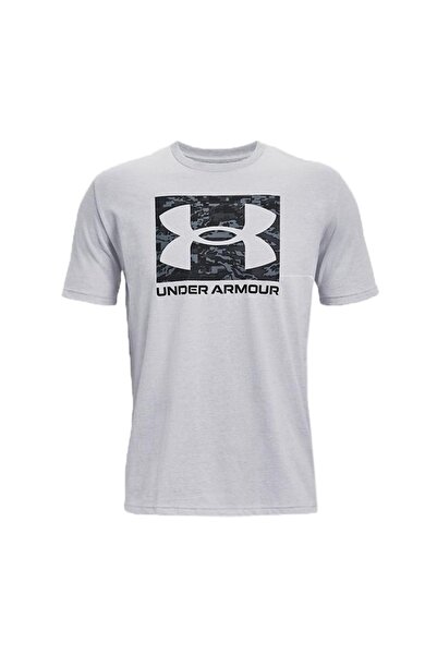 Under Armour A1361673-011-011 Ua Abc Camo Boxed Logo Ss Ανδρικό T-shirt Κρεμ