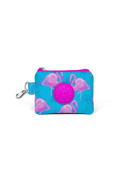 Coral High Kids Pink Blue Flamingo Patterned Coin Purse 21751