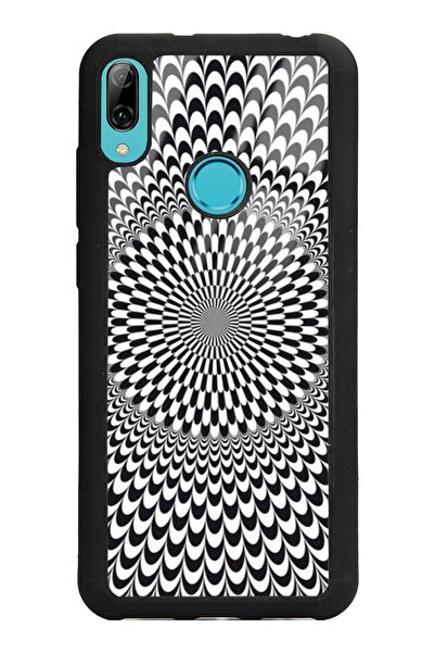 Spoyi حافظة هاتف هواوي Y6 (2019) بتصميم منقوش ثلاثي الألوان