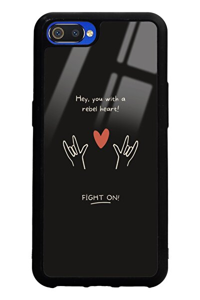 Spoyi Oppo Real Me C2 Fight On Tasarımlı Glossy Telefon Kılıfı