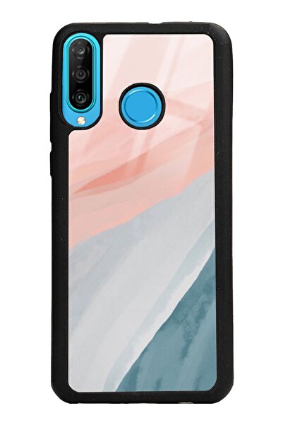 Spoyi حافظة هاتف هواوي P30 Lite بتصميم ألوان مائية لامعة