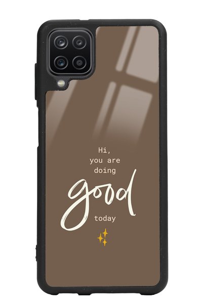Spoyi Samsung A12 Good Today Design Glossy Phone Case