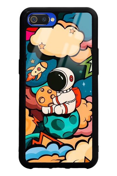 Spoyi Oppo Real Me C2 Baby Astronaut Design Glossy Phone Case