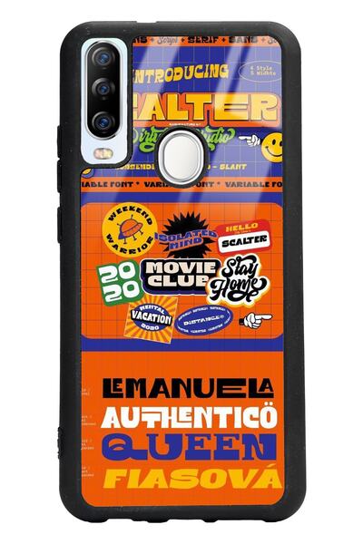 Spoyi General Mobile 20 Pro Retro Club Tasarımlı Glossy Telefon Kılıfı