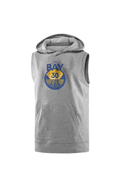 usateamfans Hanorac fără mâneci pentru bărbați White Curry The Bay