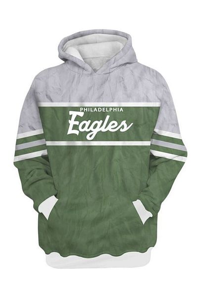 usateamfans Филаделфия Ийгълс 3D Oversize суичър
