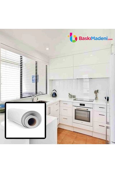 Baskı Madeni Glossy White - Foil with Coating Detail