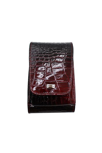 Fiyaka Zenga 903_r - 100% piele naturală, roșu claret pentru țigări