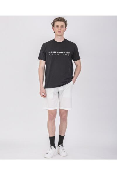 PAUL&SHARK Ανδρικό πλεκτό μπλουζάκι C.w. Βαμβάκι