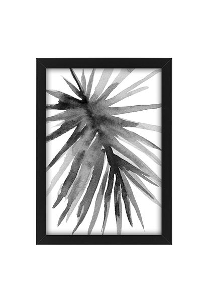 yhfoto Model de frunze de epocă - Pictură A3 Cadru decorativ 30x40 cu imagine - Cadru negru MDF