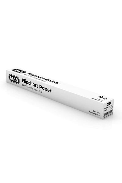 Mas 3694 64X90 25 Sheets Plain Flipchart Paper