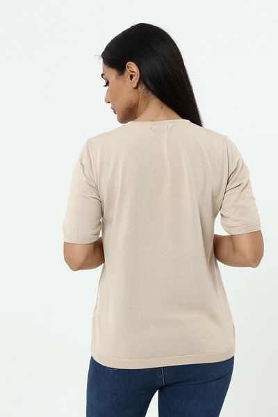 Solo Knitwear Crystal Jewelled Blouse