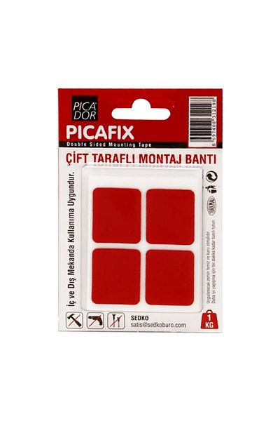 Picador Picador Double Sided Mounting Tape Square Red