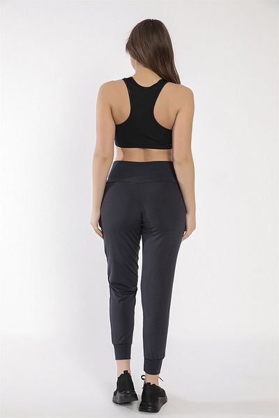 Crozwise Jogger - Γυναικείο αθλητικό κολάν Anthracite με τσέπες - 3184-06