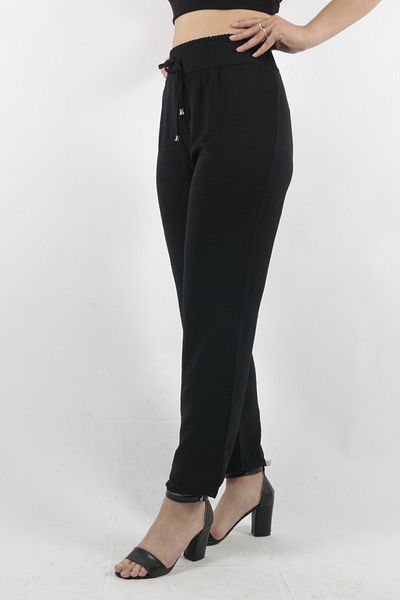 VERA LİFE Pantaloni de vară pentru femei Aerobin cu talie elastică cu picior de morcov