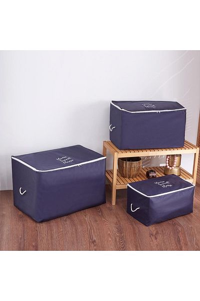 Rope Home حقيبة براندي هوم متوسطة الحجم باللون الأزرق الداكن - 52x28x21 سم